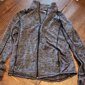 Maternity Old Navy Active Black and Gray Patterned Jacket